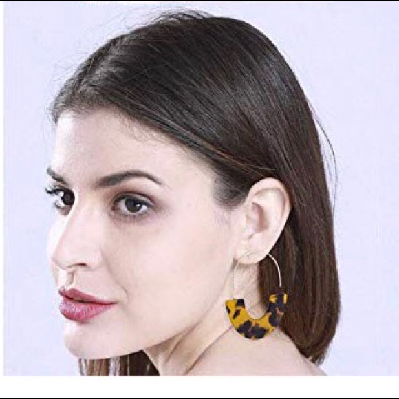 🎉HP BaubleBar Style Acrylic Hoop Earrings - Picture 3 of 6